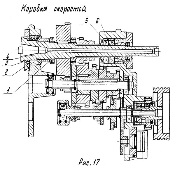 Коробка швидкостей консольно-фрезерного верстата 6Е80Ш